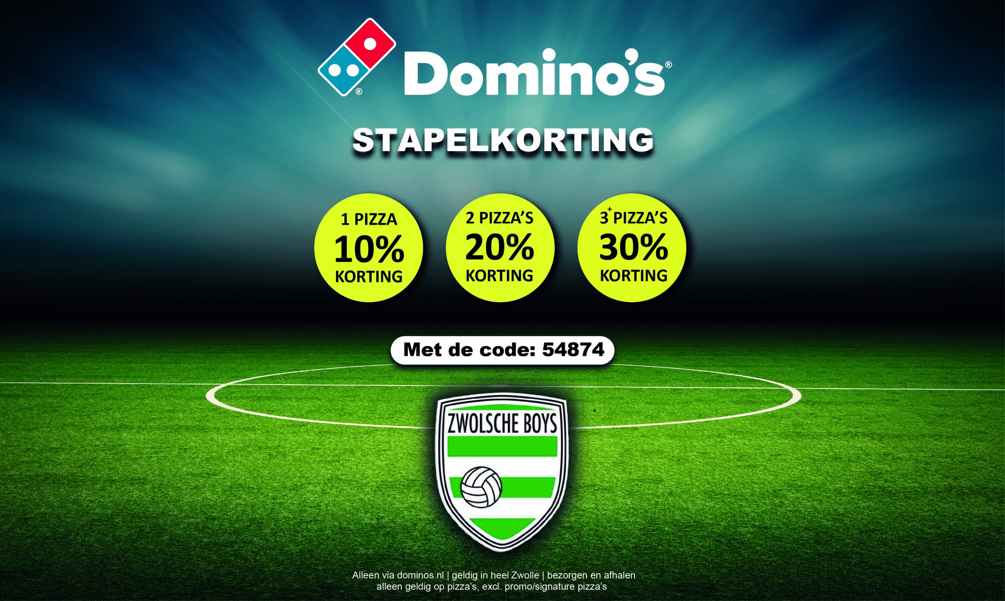 Domino's stapelkorting