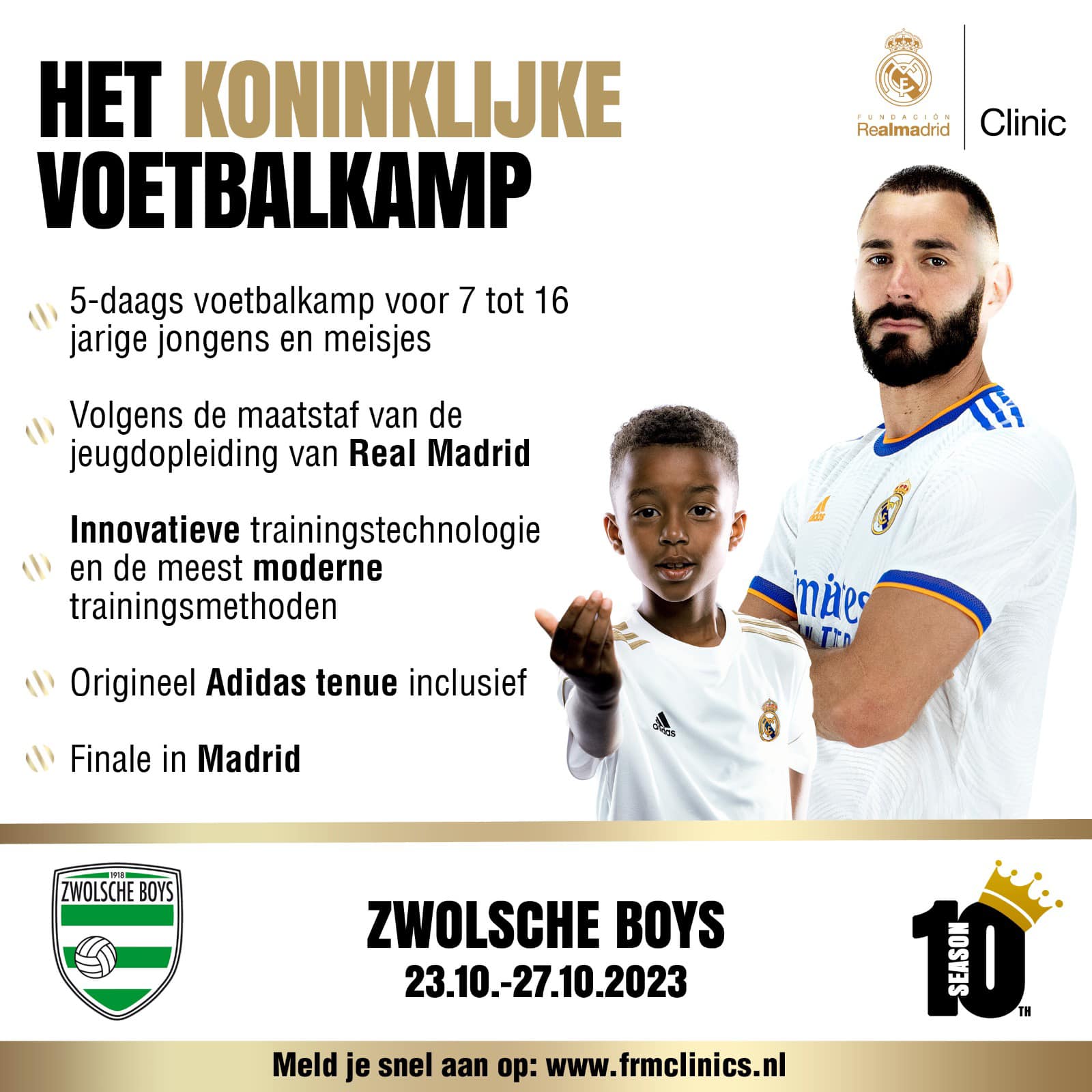 Real Madrid komt naar de Zwolsche Boys