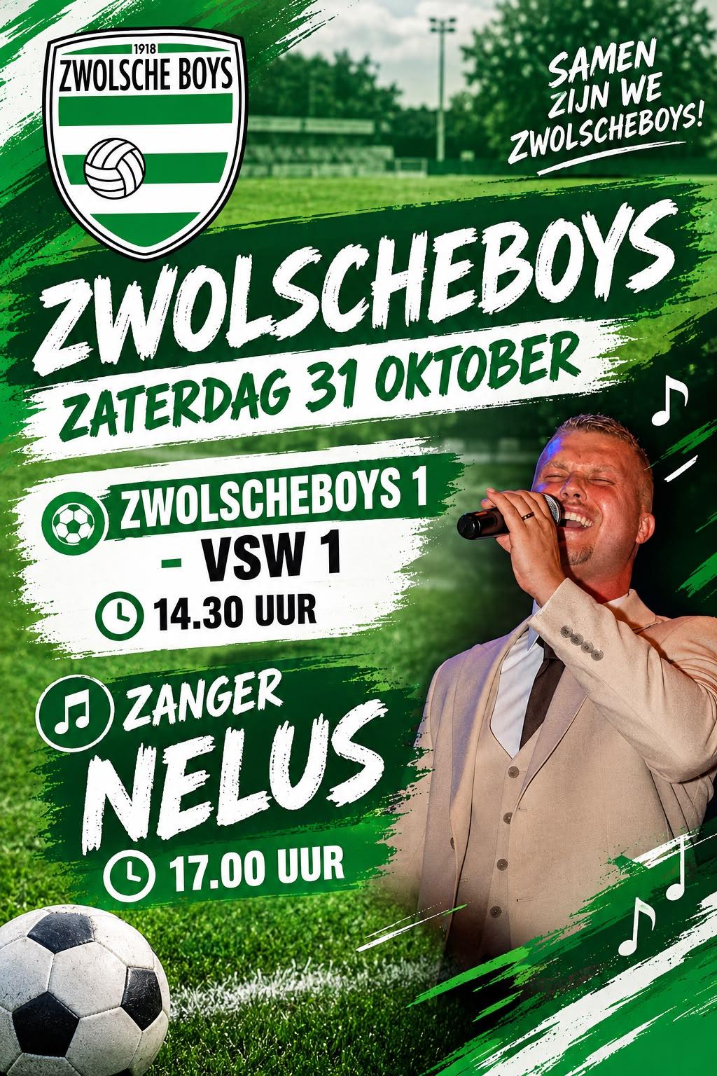 Voetbal én feest bij Zwolsche Boys!